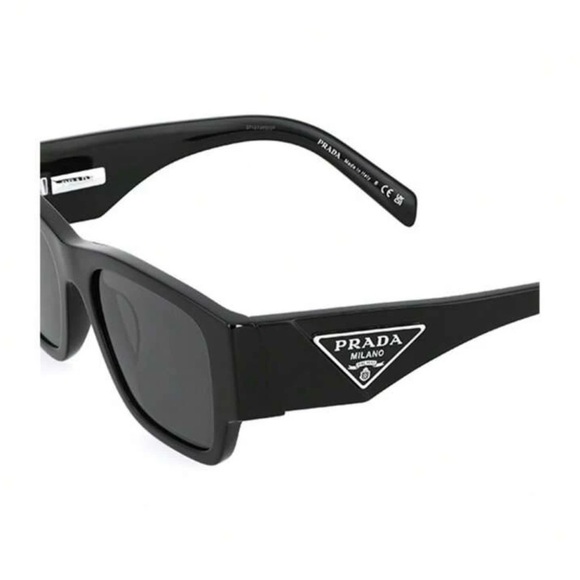 Prada Black Rectangular Sunglasses